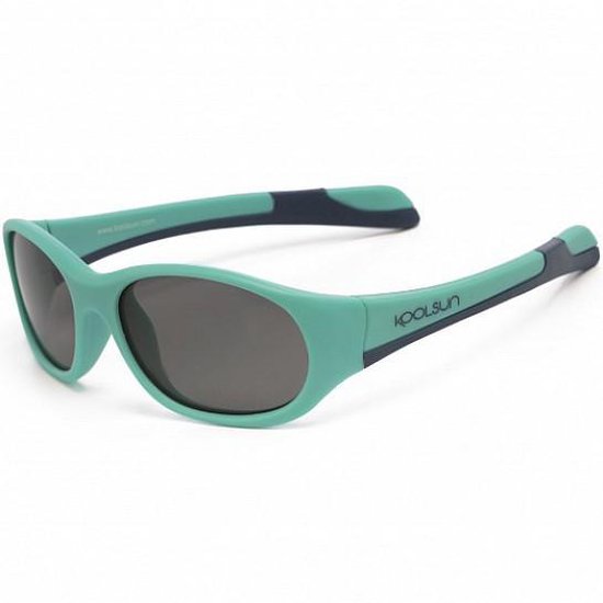 KOOLSUN - Fit - Kinder Zonnebril - Aqua Sea Navy - 1-3 jaar van Koolsun