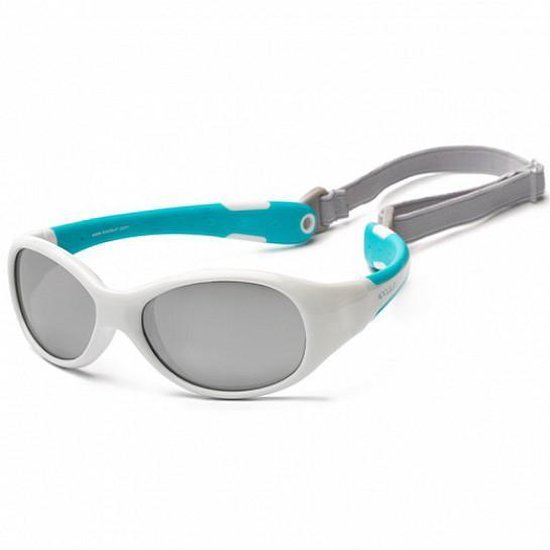 Koolsun - Flex - baby zonnebril - wit aqua - 0-3 jaar van KOO