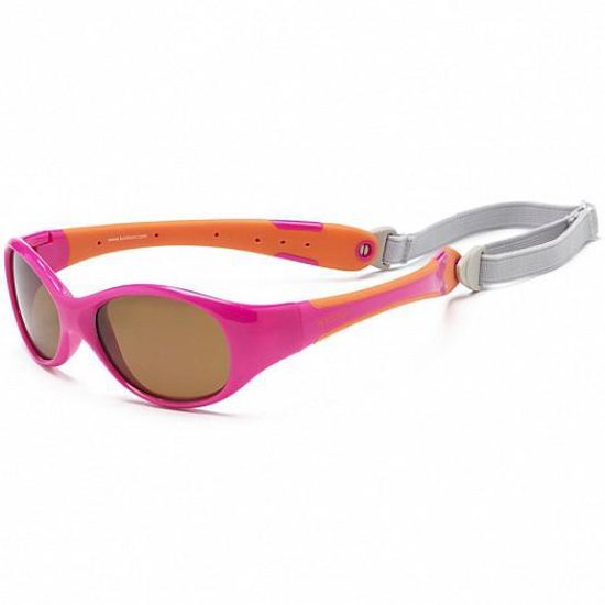 KOOLSUN - Flex - Kinder Zonnebril - Roze Oranje - 3-6 jaar - UV400 Categorie 3