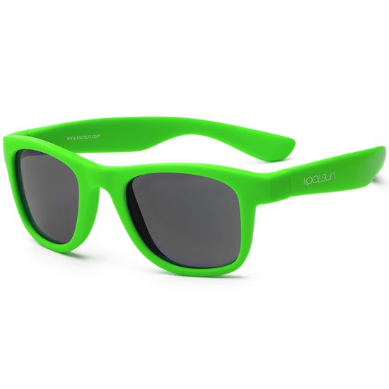 KOOLSUN - Wave - Kinder zonnebril - Neon Groen - 3-10 jaar - UV400 - Categorie 3