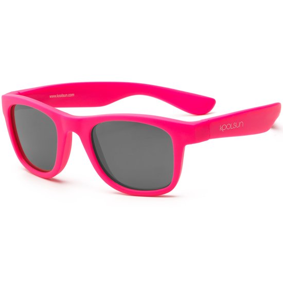 KOOLSUN - Wave - Kinder zonnebril - Neon Roze - 1-5 jaar - UV400 - Categorie 3