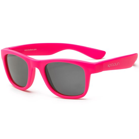 KOOLSUN - Wave - Kinder zonnebril - Neon Roze - 3-10 jaar - UV400 - Categorie 3