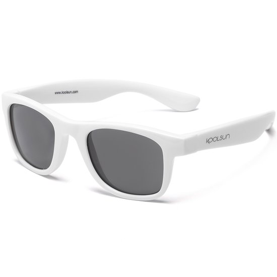 KOOLSUN - Wave - Kinder zonnebril - Wit Marshmallow - 3-10 jaar - UV400 - Categorie 3