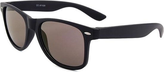 Koopjegadget - Zonnebril Mat Zwart Paars Spiegel van KOO