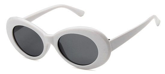 Kurt Cobain Zonnebril Unisex - Wit van Merkloos