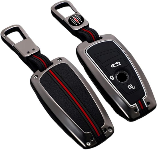 l beschermhoes Zinklegering voor BMW 1 3 5 7 Serie X1 X3 X4 X5 F10 F15 F16 F20 F30 F18 F25 M3 M4 E34 (mat) - Beschermhoes met 3/4 knoppen van Merkloos