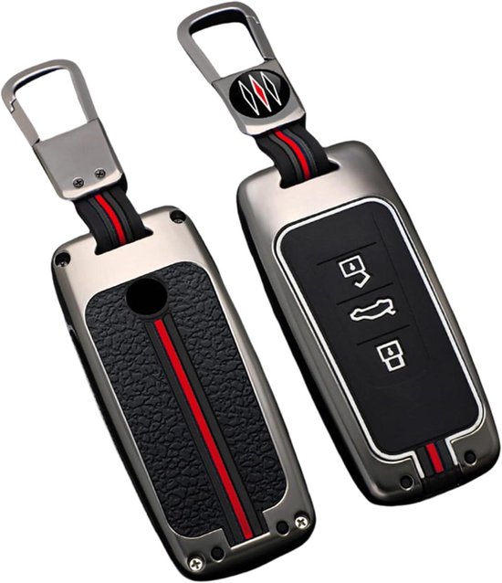 l Cover Case voor Volkswagen Touareg 2018-2022 - Mat Zinklegering - Keyless Bescherm Shell van Merkloos