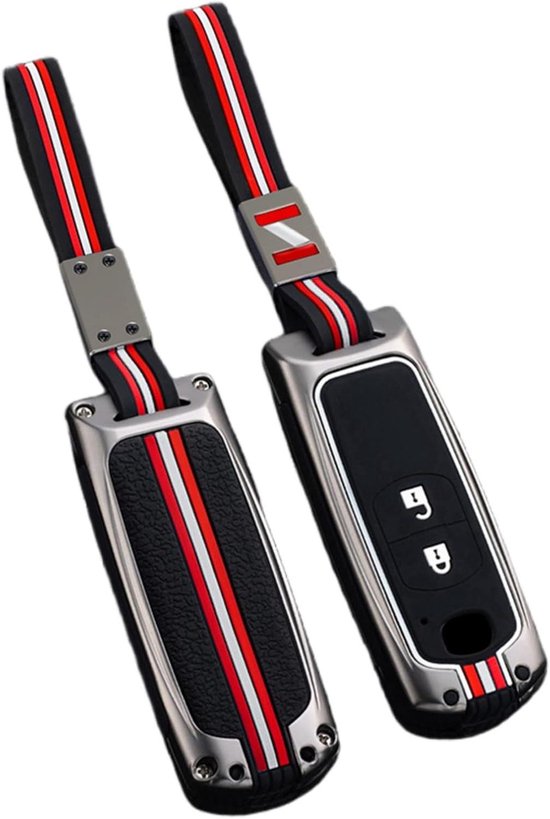 l Cover Zinklegering Compatibel met Mazda - Sleutelhanger Case - Beschermhoes - 2/3 Knoppen - Mat - Touw - CX-5 - CX-8 van Merkloos
