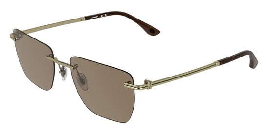 Lacoste L282S Matte gold/brown 55/19/150 MAN Zonnebrillen van Merkloos