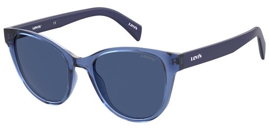 Levi's Zonnebril 1014/s Dames Cat.3 Cat-eye Polyamide Blauw van Merkloos
