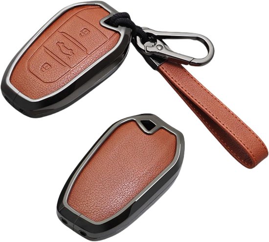lhoes Zinklegering voor Peugeot - 2008 3008 4008 5008 - Beschermhoesje - Sleutelcover - 3 Toetsen van Merkloos