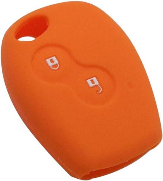 lhoesje voor Renault 2 knoppen - Oranje - Kangoo Scenic Megane Sandero Captur Twingo Modus van Merkloos