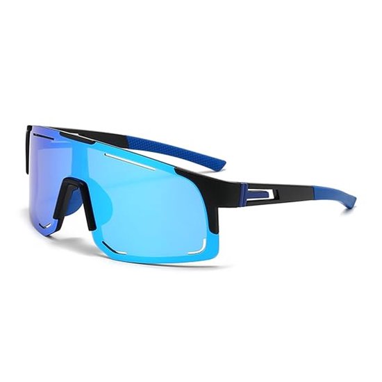 LISM-Coole fietsbril (blauw) met gepolariseerde lenzen, Geschikt voor mannen en vrouwen.