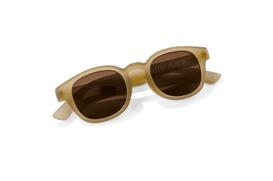 Little Dutch kinderzonnebril almond - bruin - sunglasses - zonnebril van Merkloos