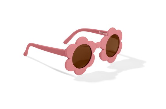 Little Dutch kinderzonnebril bloemvormig montuur - roze - sunglasses - zonnebril