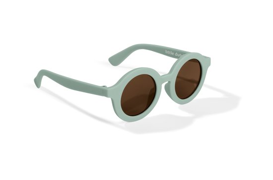 Little Dutch kinderzonnebril rond groen - roze - sunglasses - zonnebril van Merkloos