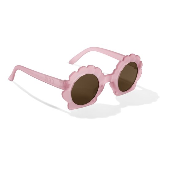 Little Dutch kinderzonnebril Shell Mermaid Pink - roze transparante schelp zonnebril - sunglasses van Merkloos