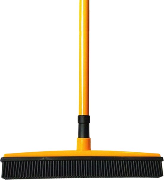 Livano Huisdierhaar Verwijderaar - Kattenhaar Verwijderaar - Haarverwijderaar - Voor Huisdieren - Kappersbezem - Rubber - Geel van Livano