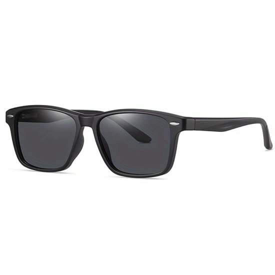Livano Zonnebril Voor Dames & Heren - Zonnenbrillen - Zonnenbril - Sun Glasses - Sunglasses - Techno Bril - Rave & Festival - Premium Quality - Mat Zwart/Grijs van Livano