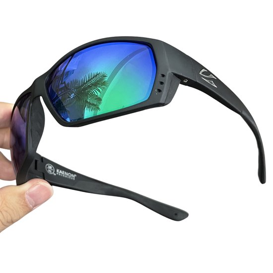 Livano Zonnebril Voor Heren - Zonnenbrillen - Zonnenbril - Sun Glasses - Sunglasses - Techno Bril - Rave & Festival - Premium Quality - Groen van Livano