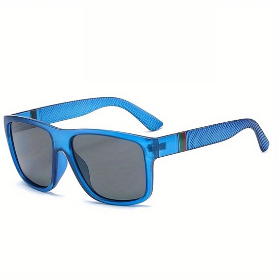 Livano Zonnebril - Zonnenbrillen - Zonnenbril - Sun Glasses - Sunglasses - Techno Bril - Rave & Festival - Premium Quality - Blauw van Livano