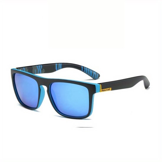 Livano Zonnebril - Zonnenbrillen - Zonnenbril - Sun Glasses - Sunglasses - Techno Bril - Rave & Festival - Premium Quality - Blauwe Lens van Livano