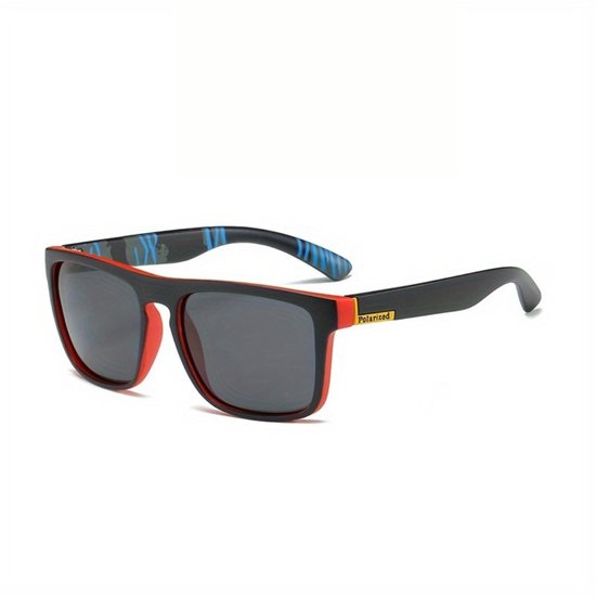 Livano Zonnebril - Zonnenbrillen - Zonnenbril - Sun Glasses - Sunglasses - Techno Bril - Rave & Festival - Premium Quality - Zwart/Rood van Livano