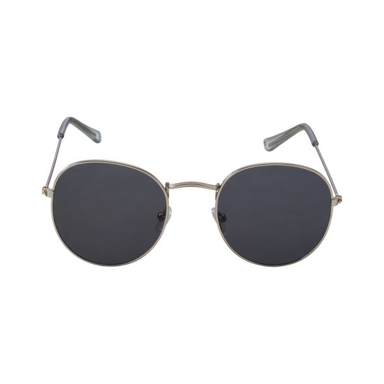 LOUD AND CLEAR® - Classic Zonnebril - Ronde Zonnebril - Zilver - Festival Zonnebril van LOUD AND CLEAR®