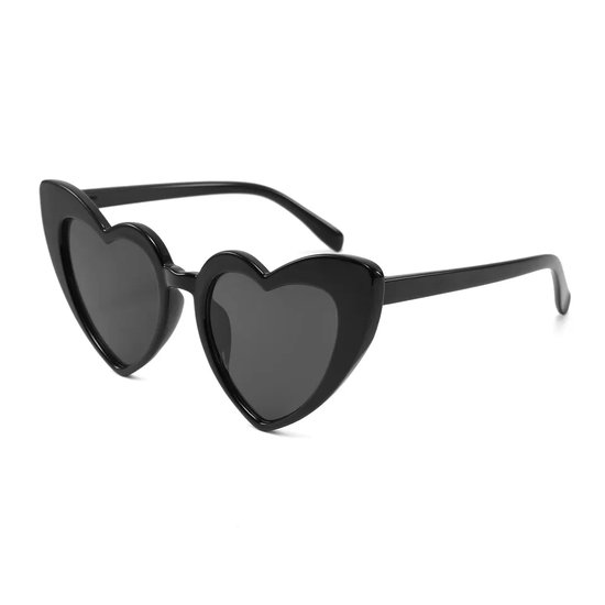 LOUD AND CLEAR® - Hartjes Zonnebril - Zwart - Hart Bril - Hartjes Bril - Bruiloft van LOUD AND CLEAR®
