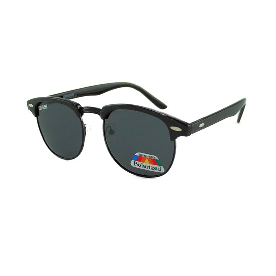 LOUD AND CLEAR® - Heren Zonnebril - Dames Zonnebril - Club Zonnebril - Zwart - Gepolariseerd - Polariserend van LOUD AND CLEAR®