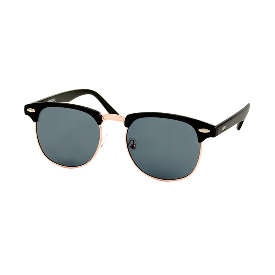LOUD AND CLEAR® - Heren Zonnebril - Dames Zonnebril - Club Zonnebril - Zwart - Goud van LOUD AND CLEAR®