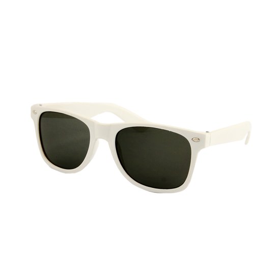 LOUD AND CLEAR® - Heren Zonnebril - Dames Zonnebril - Gekleurde Zonnebril - Wit - UV400 van LOUD AND CLEAR®
