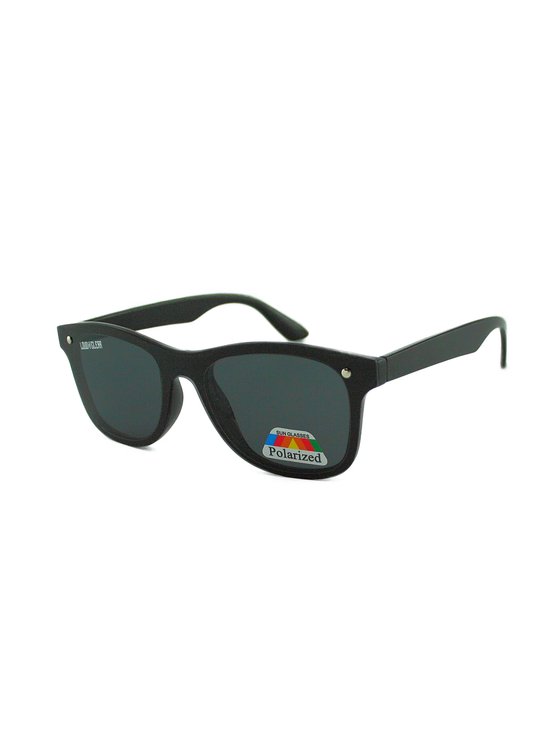 LOUD AND CLEAR® - Heren Zonnebril - Zwarte Zonnebril - Allover - Zwart - Gepolariseerd van LOUD AND CLEAR®