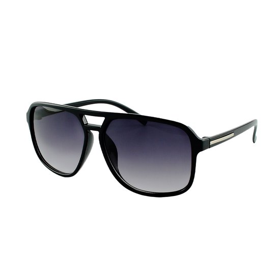 LOUD AND CLEAR® - Piloten Zonnebril - Pilotenbril - Classic Wide - Zwart van LOUD AND CLEAR®