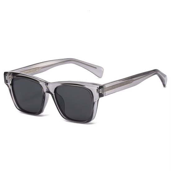 Loud and Clear® - Zonnebril - Heren - Dames - Vierkant - Grijs - Gepolariseerd - Polariserend van LOUD AND CLEAR®