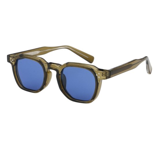 Loud and Clear® - Zonnebril - Heren - Dames - Vierkant - Groen - Gepolariseerd - Polariserend van Merkloos