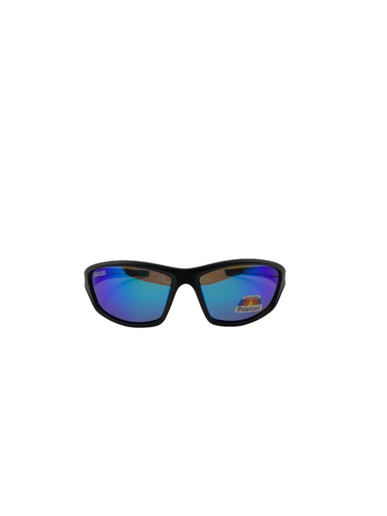 LOUD AND CLEAR® - Zonnebril - Heren - Zwart - Sportbril - Rave - Groen - Spiegel - Gepolariseerd van LOUD AND CLEAR®