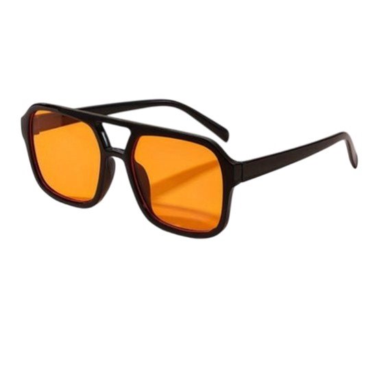 LOUD AND CLEAR® - Zonnebril - Piloten Zonnebril - Pilotenbril - Piloot - Heren - Dames - Zwart - Oranje - Koningsdag - WK van Merkloos