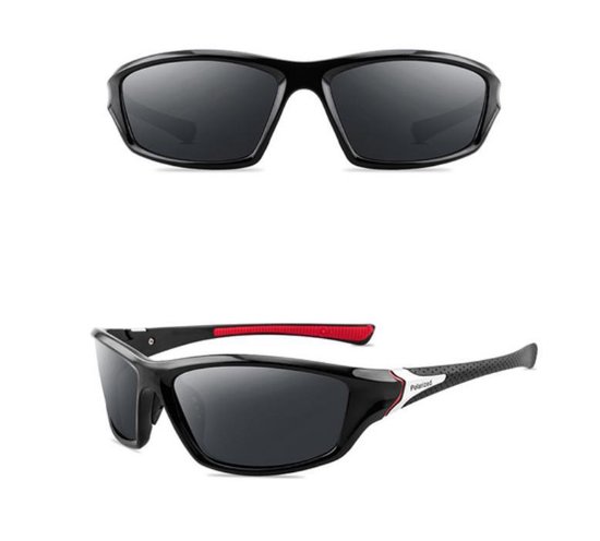 Luxe Polariserende Zonnebril - Sport Zonnebril met Gepolariseerde Glazen - Lichtgewicht - UV400 - Zwart van Luxe