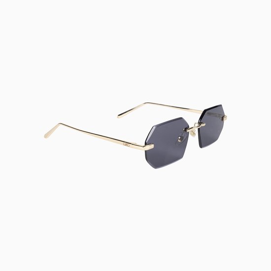 Lúxeo Eyewear - Mercurius Black - Zonnebril - Festivalbril - Randloze Zonnebril - Heren - Dames van Merkloos