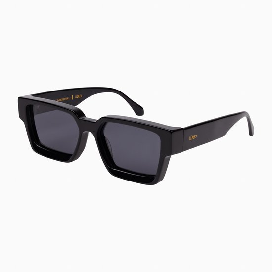 Lúxeo Eyewear - Mithras Black - Zonnebril - Festival Zonnebril - Vierkant - Zwart - Heren - Dames van Merkloos