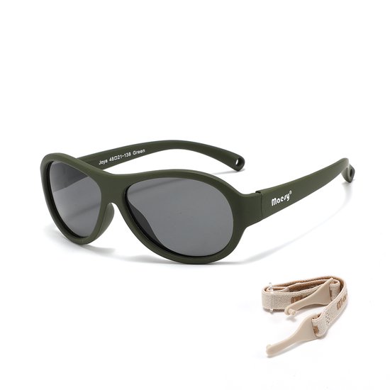 Maesy Baby Zonnebril Joya - 0 t/m 2 Jaar - Elastiek - Flexibel - UV400 Bescherming - Groen van Maesy Baby