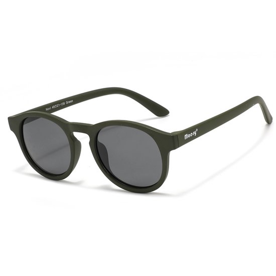 Maesy Kinder Zonnebril Novi - 6 t/m 12 jaar - Flexibel - UV400 Bescherming - Zonnebril Kind - Groen van Maesy
