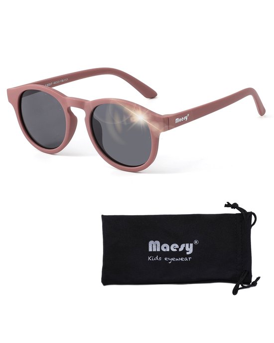 Maesy Kinder Zonnebril Novi - 6 t/m 12 jaar - Flexibel - UV400 Bescherming - Zonnebril Kind - Paars van Maesy