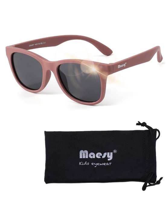 Maesy Kinder Zonnebril Yuki - 6 t/m 12 jaar - Flexibel - UV400 Bescherming - Zonnebril Kind - Paars van Maesy
