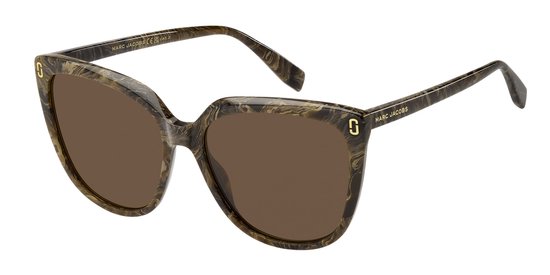 Marc Jacobs MJ 1137/S Brown marble 57/16/145 WOMAN Zonnebrillen van Merkloos