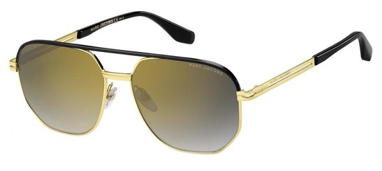Marc Jacobs Zonnebril 469/s Heren Cat. 3 Vierkant Zwart/goud