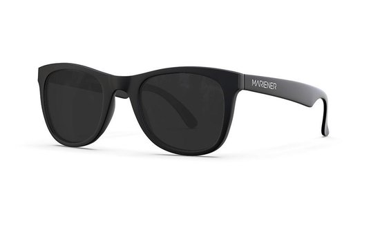 Mariener Melange Jr - Mat Zwart | Dark Smoke Kinderzonnebril van Mariener