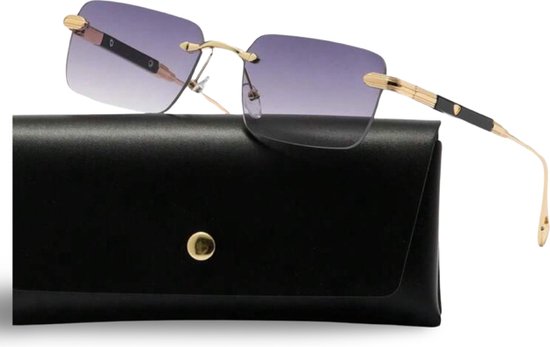 [Marszonebrillen]-[Zonnebrillen]-[Zonnebril Heren]-Zonnebril Dames]-[Randloze Zonnebril]-[Sunglasses 2024]-[Paars] van MARSZONEBRILLEN