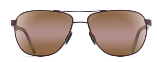 Maui Jim Castles - H728-01M - Matte Chocolate - Bronze van Maui